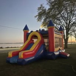 middle20slide201 1768512566 Bounce House With Middle Slide Combo