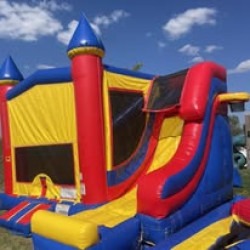 Bounce House With Side Slide Combo
